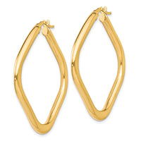 Load image into Gallery viewer, 10K Polished Square Hoop Earrings
