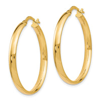Load image into Gallery viewer, 10K Gold Polished Hoop Earrings
