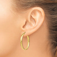 Load image into Gallery viewer, 10K Gold Polished Hoop Earrings
