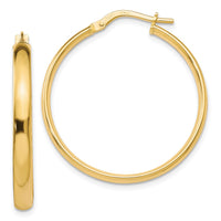 Load image into Gallery viewer, 10K Gold Polished Hoop Earrings
