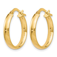 Load image into Gallery viewer, 10K Gold Polished Hoop Earrings
