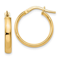 Load image into Gallery viewer, 10K Gold Polished Hoop Earrings
