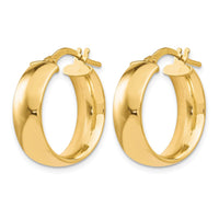 Load image into Gallery viewer, 10K Gold Polished Hoop Earrings
