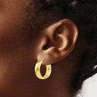 Load image into Gallery viewer, 10K Gold Polished Hoop Earrings
