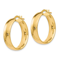 Load image into Gallery viewer, 10K 6mm Polished Hoop Earrings
