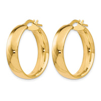 Load image into Gallery viewer, 10K 6mm Polished Hoop Earrings
