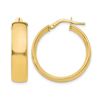 Load image into Gallery viewer, 10K 6mm Polished Hoop Earrings
