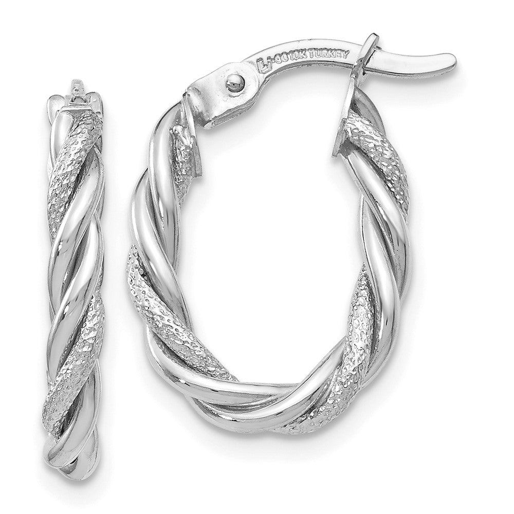 10K White Gold Earrings