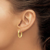 Load image into Gallery viewer, 10K Polished Yellow Gold Hoop Earrings
