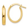 10K Polished Yellow Gold Hoop Earrings