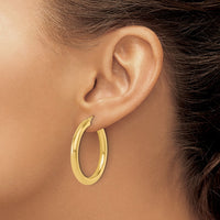 Load image into Gallery viewer, 10K Polished Lightweight Hoop Earrings
