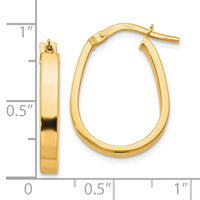 Load image into Gallery viewer, 10K Polished U-Shape Hoop Earrings
