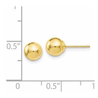 Load image into Gallery viewer, 10K Polished Ball Post Earrings

