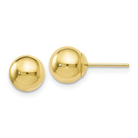 Load image into Gallery viewer, 10k Polished Ball Post Earrings
