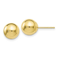 Load image into Gallery viewer, 10K Polished Ball Post Earrings

