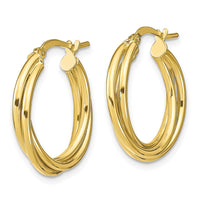 Load image into Gallery viewer, 10K Polished Hoop Earrings
