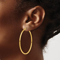 Load image into Gallery viewer, 10K Polished Hinged Hoop Earrings
