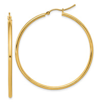 Load image into Gallery viewer, 10K Polished Hinged Hoop Earrings
