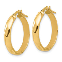 Load image into Gallery viewer, 10K Polished Twisted Round Hoop Earrings

