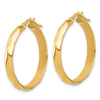 Load image into Gallery viewer, 10K Polished Twisted Round Hoop Earrings

