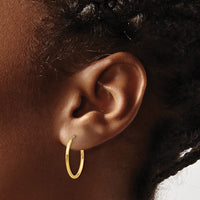 Load image into Gallery viewer, 10k 1.2mm Polished Round Endless Hoop Earrings
