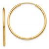 10k 1.2mm Polished Round Endless Hoop Earrings