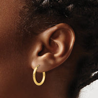 Load image into Gallery viewer, 10k Polished Round Endless 2mm Hoop Earrings
