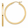 10k 2mm Square Tube Hoop Earrings