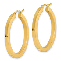 Load image into Gallery viewer, 10k 3mm Polished Square Hoop Earrings
