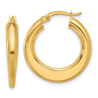 Load image into Gallery viewer, 10K Polished Hoop Earrings
