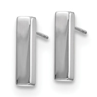 Load image into Gallery viewer, 10K White Gold Polished Post Earrings
