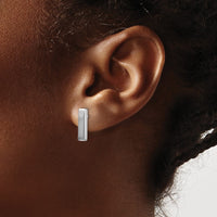 Load image into Gallery viewer, 10K White Gold Polished Post Earrings
