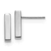 Load image into Gallery viewer, 10K White Gold Polished Post Earrings
