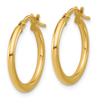 Load image into Gallery viewer, 10K Polished Round Hoop Earrings
