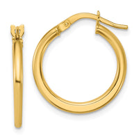 Load image into Gallery viewer, 10K Polished Round Hoop Earrings
