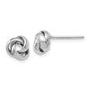 10K White Gold Polished Post Earrings