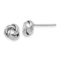 Load image into Gallery viewer, 10K White Gold Polished Post Earrings
