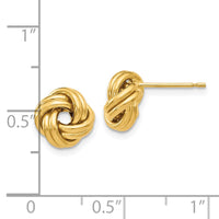 Load image into Gallery viewer, 10K Polished Love Knot Post Earrings
