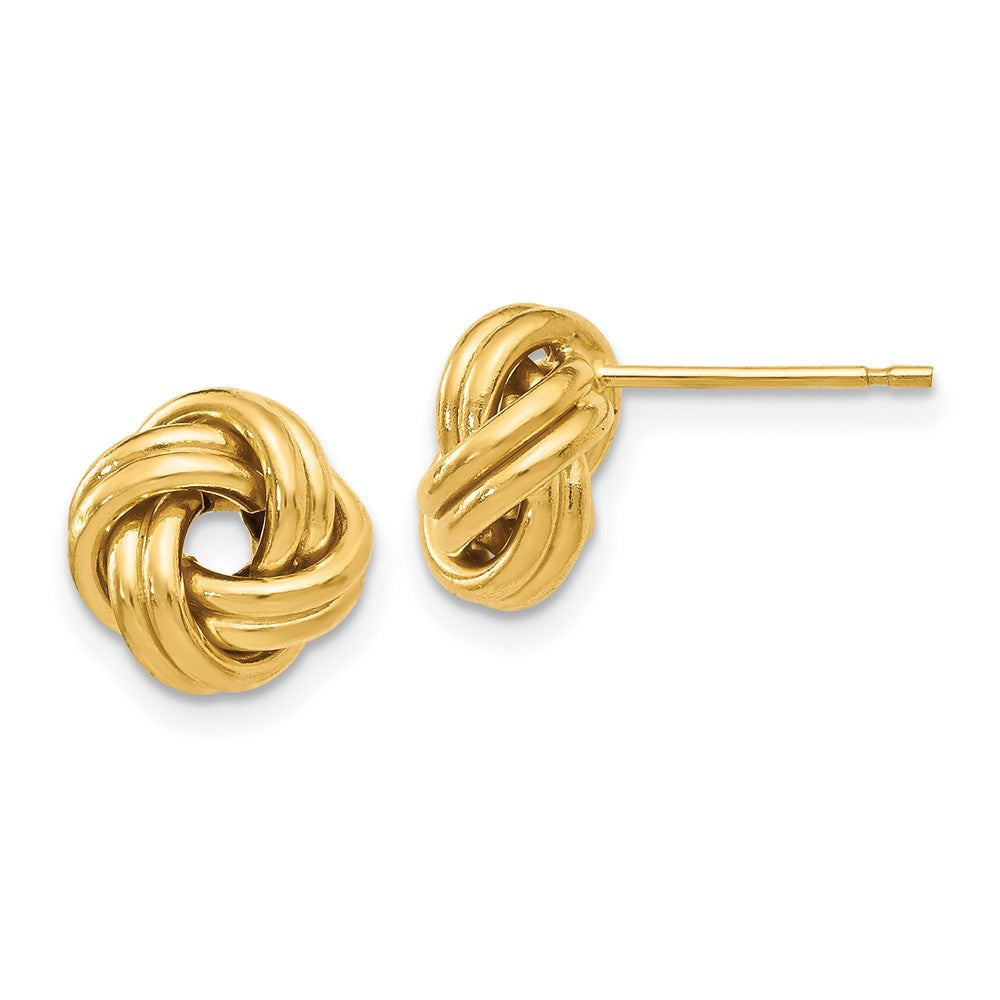10K Polished Love Knot Post Earrings
