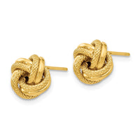 Load image into Gallery viewer, 10K Polished D/C Love Knot Post Earrings
