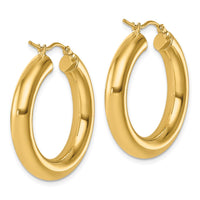 Load image into Gallery viewer, 10k Polished 5mm Polished Hoop Earrings
