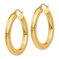 Load image into Gallery viewer, 10k Polished 5mm Polished Hoop Earrings
