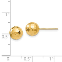 Load image into Gallery viewer, 10K Polished Faceted Post Earrings
