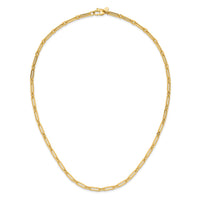 Load image into Gallery viewer, 10K Polished Flat Oval Link Necklace

