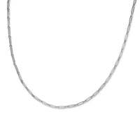Load image into Gallery viewer, 10K White Gold Polished Flat Oval Link Necklace
