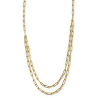 Load image into Gallery viewer, 10k Polished Double-layer Link Necklace
