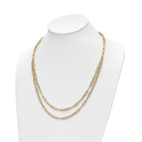 Load image into Gallery viewer, 10k Polished Double-layer Link Necklace
