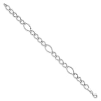 Load image into Gallery viewer, 10K White Gold Polished Link Bracelet
