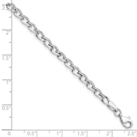 Load image into Gallery viewer, 10K White Gold Polished Link Bracelet
