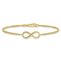 Load image into Gallery viewer, 10K Polished Infinity Bracelet

